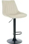 Clp - Barhocker Toni Kunstleder Creme Schwarz