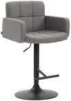 Clp - Barhocker Los Angeles Stoff Grau Schwarz