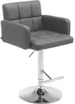 Barhocker Los Angeles Grau Chrom