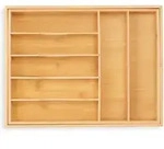 Besteckkasten F&uuml;r Schubladen, Ausziehbar, 7-9 F&auml;cher, Hbt: 5 X 34-50,5 X 44,5 Cm,