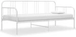 Schlafsofa Bettgestell Wei&szlig; Metall 90x200 Cm Vidaxl