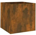 Pflanzgef&auml;&szlig; R&auml;uchereiche 40x40x40 Cm Holzwerkstoff Vidaxl