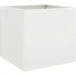 Pflanzk&uuml;bel Wei&szlig; 49x47x46 Cm Stahl - Vidaxl