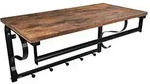 Wandmontiertes Regal, 5 Haken, Hakenregal Und Kleiderstange, F&uuml;r Eingangsbereich,