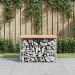 Vidaxl - Gartenbank Aus Gabionen 63x44x42 Cm Massivholz Douglasie
