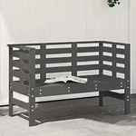 Vidaxl - Gartenbank Grau 111,5x53x71 Cm Massivholz Kiefer
