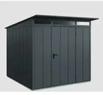 H&ouml;rmann Ecostar Metall-ger&auml;tehaus Elegant Mit Pultdach Typ 2, 248 X 283 Cm,