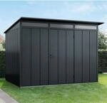 H&ouml;rmann Ecostar Metall-ger&auml;tehaus Elegant Mit Pultdach Typ 3, 313 X 283 Cm,