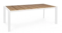 Gartentisch Aus Aluminium 198x100 Elias Yes - Wei&szlig;