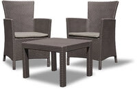 Set Terasov&yacute; Allibert Rosario, Brown/warm Taupe, St&ocirc;l, 2x Kreslo