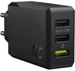 Green Cell - Chargesource 3 &ndash; 3xusb 30w Ultra Charge, Smart Charge Netzladeger&auml;t