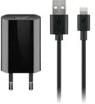 Apple Lightning Ladeset (5 W), Netzteil Mit Apple Lightning-kabel, 1 M, Schwarz.