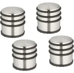 Relaxdays T&uuml;rstopper Edelstahl, 4er Set, Hxd: 7,5 X 7 Cm, Hoch & Schwer, Rutschfest,
