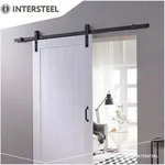 Intersteel - Schiebesyst.450101 100kg 2000mm Schwarz Hlt 38-40mm Kompletts. -