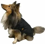 Fashion Dog Hunde-regenmantel Mit Fleecefutter - Schwarz - 27 Cm