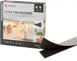 Klettband Extra Thin Fastener 5m Hakenband+flauschband 50mm Schwarz