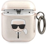 Karl Lagerfeld Kla2ukhgd Airpods 1/2 Cover Gold/goldglitzer Karls Kopf