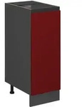 Vicco - Apothekerschrank R-line, Rot, 30 Cm J-shape, Ohne Arbeitsplatte