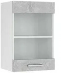 Vicco - K&uuml;chenglasschrank R-line, Beton, 40 Cm
