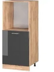 Vicco - Herdumbauschrank R-line, Anthrazit Hochglanz, 60 Cm