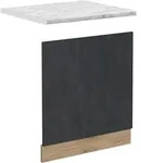 Vicco - K&uuml;chenm&ouml;bel R-line, Schwarz Beton, 60 Cm Ap Marmor