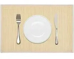 6 Bambus-platzdeckchen 30 X 45 Cm Natur Vidaxl