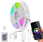 B.k.licht - Led Strip 5 M - Smart, Dimmbar, Farbwechsel, Sprachsteuerung, Rgb
