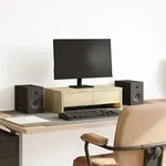 Vidaxl Monitorst&auml;nder Mit Schubladen Sonoma-eiche 50x27x15 Cm