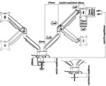 Inline Mobiler Aluminiumst&uuml;tzaufbau Silber F&uuml;r B&uuml;ro