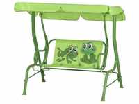 Froggy Kinderschaukel Gestell Stahl grün, Fläche 100% Polyester grün, 75x115x118