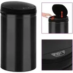 Automatischer Sensor-m&uuml;lleimer 40 L Kohlenstoffstahl Schwarz - Vidaxl