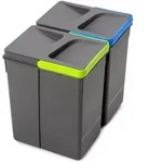Lot Recycle Beh&auml;lter F&uuml;r K&uuml;chenschublade, H&ouml;he 266mm, 2x7liter, Kunststoff
