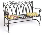 Bank Sitzbank 18940 Gartenbank 'roma' Aus Metall B-119 Cm