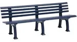 Gartenbank Juist 4-sitzer L&auml;nge 2000 Mm, Blau