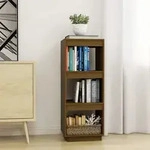 Vidaxl Book Cabinet/room Divider Honey Brown Solid Wood Pine
