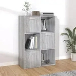 Lagerschrank Grau Sonoma 60x29,5x90 Cm - Vidaxl