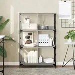 B&uuml;cherregal Grau Sonoma 78,5x33x117,5 Cm Holzwerkstoff Vidaxl