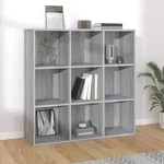 B&uuml;cherschrank Grau Sonoma-eiche 98x29x97,5 Cm Vidaxl