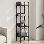 B&uuml;cherregal 4 B&ouml;den Braun Eichen-optik 35x30x138,5 Cm Vidaxl