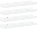 Wandregale 4 Stk. Wei&szlig; 40x9x3 Cm Vidaxl