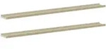 Wandregale 2 Stk. Wei&szlig; Und Sonoma-eiche 115x9x3 Cm Vidaxl