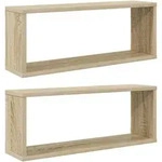 W&uuml;rfelregale 2 Stk. Sonoma-eiche 60x15x23 Cm Holzwerkstoff Vidaxl