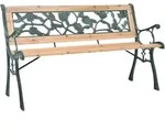 Gartenbank 122 Cm Holz - Vidaxl