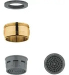 Grohe Mousseur Gold, Au&szlig;engewinde M24x1, Durchflussklasse C, 30l/min Bei 3bar