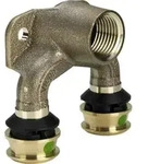 Viega - Raxofix Doppelwandscheibe 678463 25mmxrp 1/2x25mm, Siliziumbronze, Mit