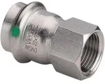 Viega Sanpress Inox &Uuml;bergangsst&uuml;ck 436629 22mmxrp 3/4, Stahl Nichtrostend,