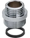 Viega &Uuml;bergangsst&uuml;ck 448349 G 3/4a X M24 X 1a, Rotguss Verchromt, Rund
