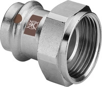 Verschraubung Mit Sc Temponox 1763 In 28mmxg11/2 Stahl Nichtrostend - Viega