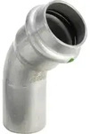 Viega Italia Srl - Viega Sanpress Inox Bogen 435394 18mm, 45grad, Stahl Nichtrostend,