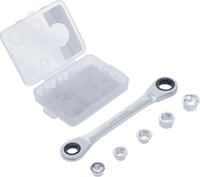 Bgs Technic - Ratschen-ringschl&uuml;ssel Mit Adaptersatz Sw 8 - 19 Mm 6-tlg.